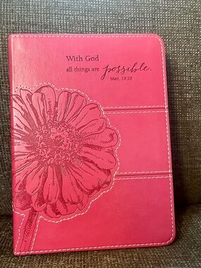 NEW Journal "With God all things are possible" Mt 19:26 Christian Art Gifts NWT